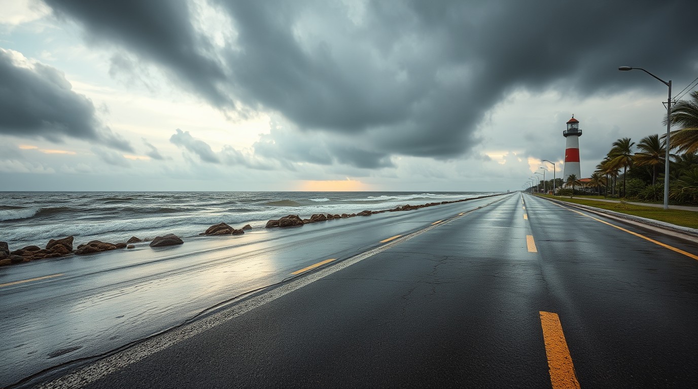 Inundaciones en Ciudad del Carmen dañan la carretera 180 y suspenden clases